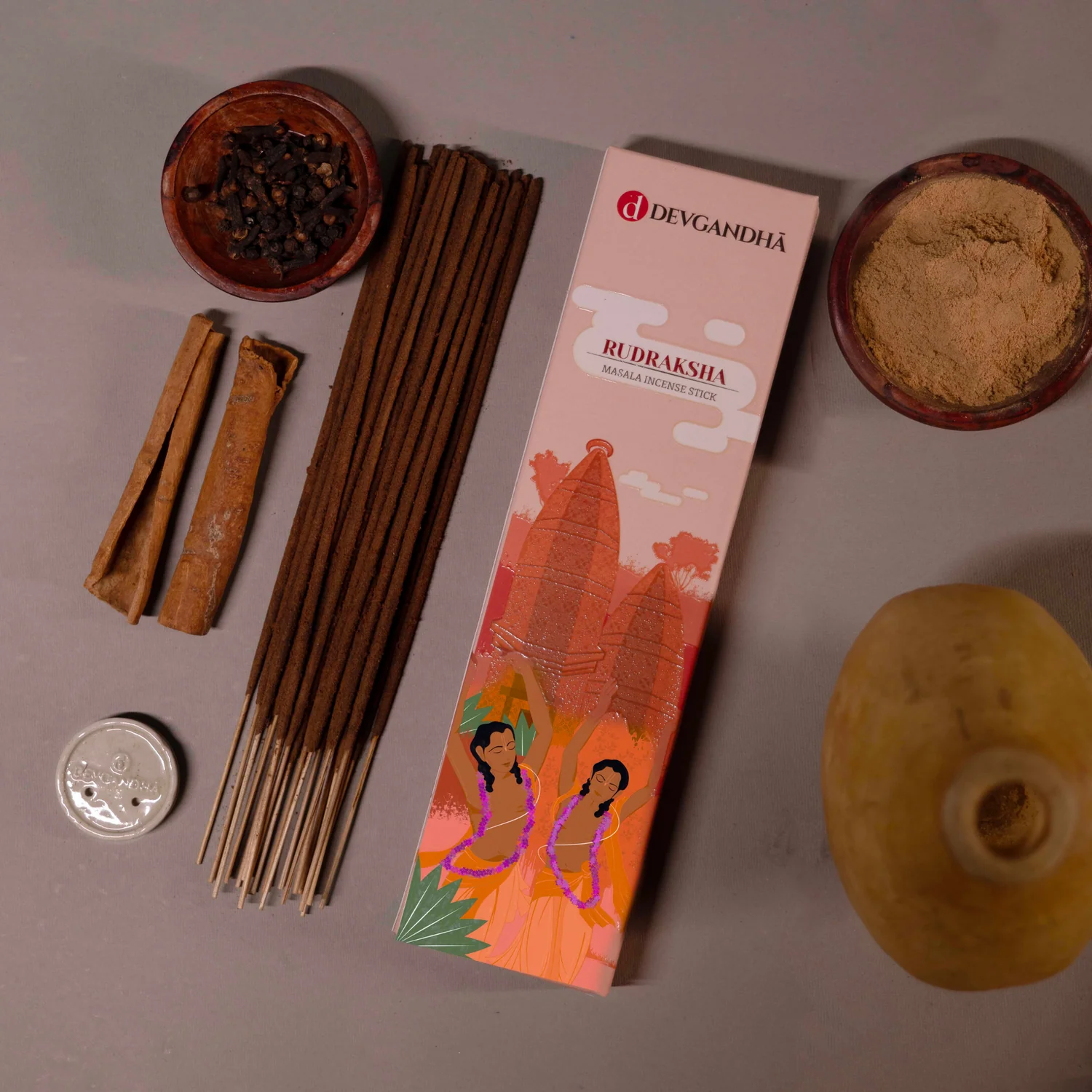 Devgandha Rudraksha Masala Incense Sticks | (Approx. 50 Sticks) | Indian product Online Shopping Store