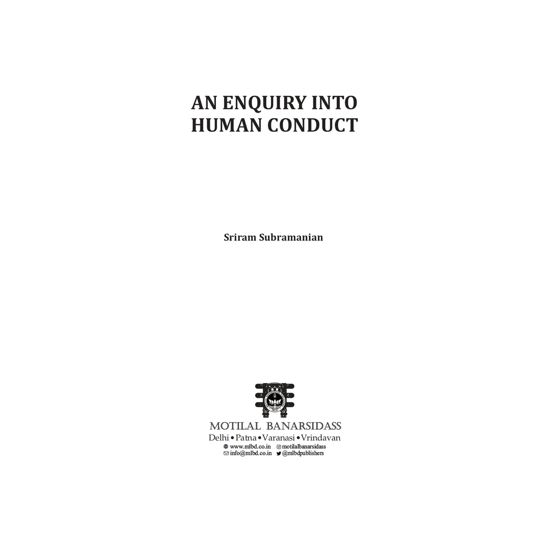 An_Enquiry_Into_Human_Conduct_2 | Indian product Online Shopping Store