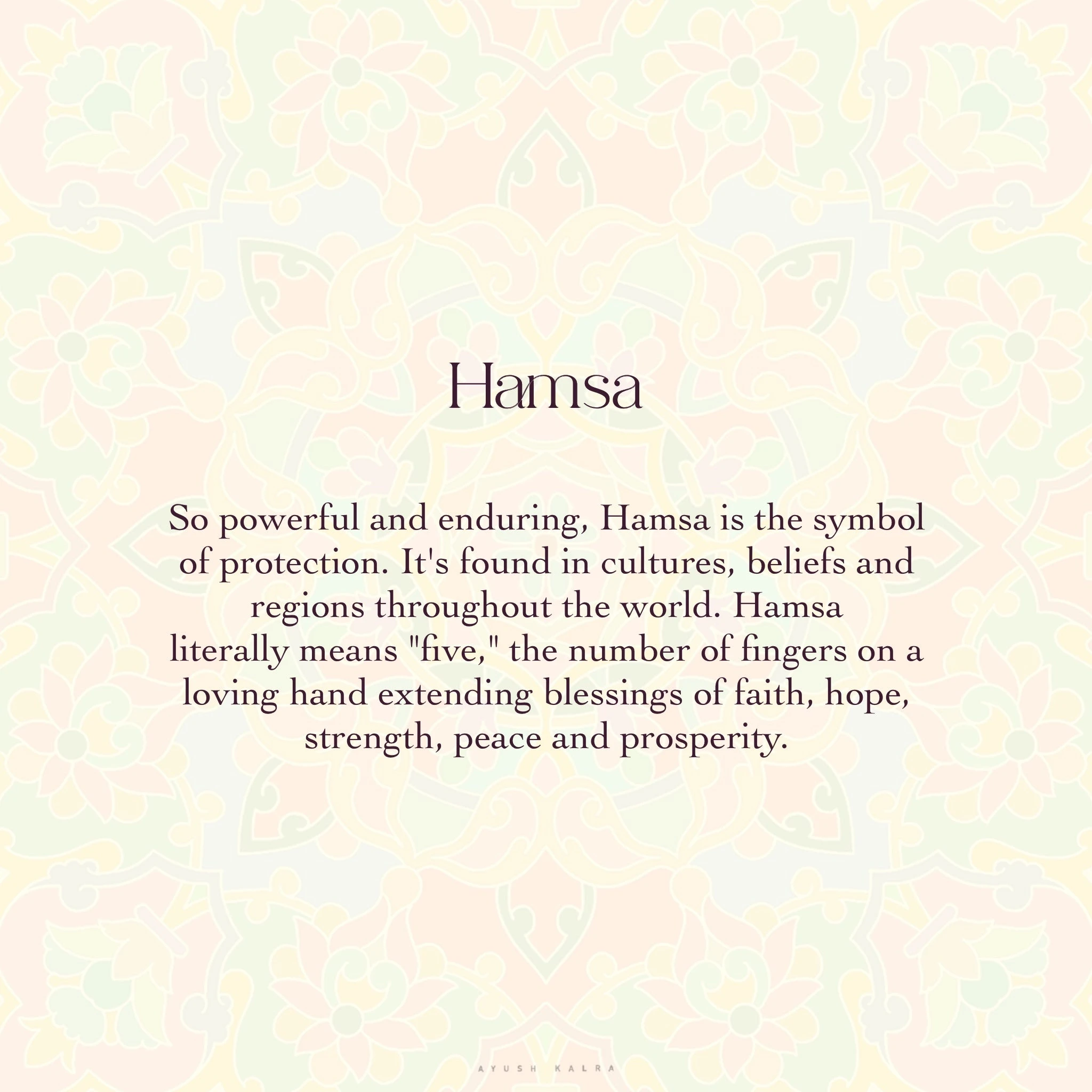 Ayush Kalra Designs Hamsa_3 | Indian product Online Shopping Store