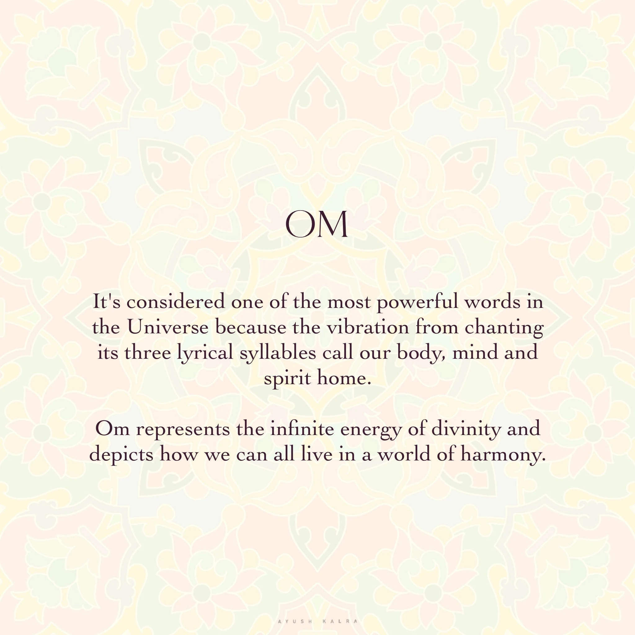 Ayush Kalra Designs Om_3 | Indian product Online Shopping Store