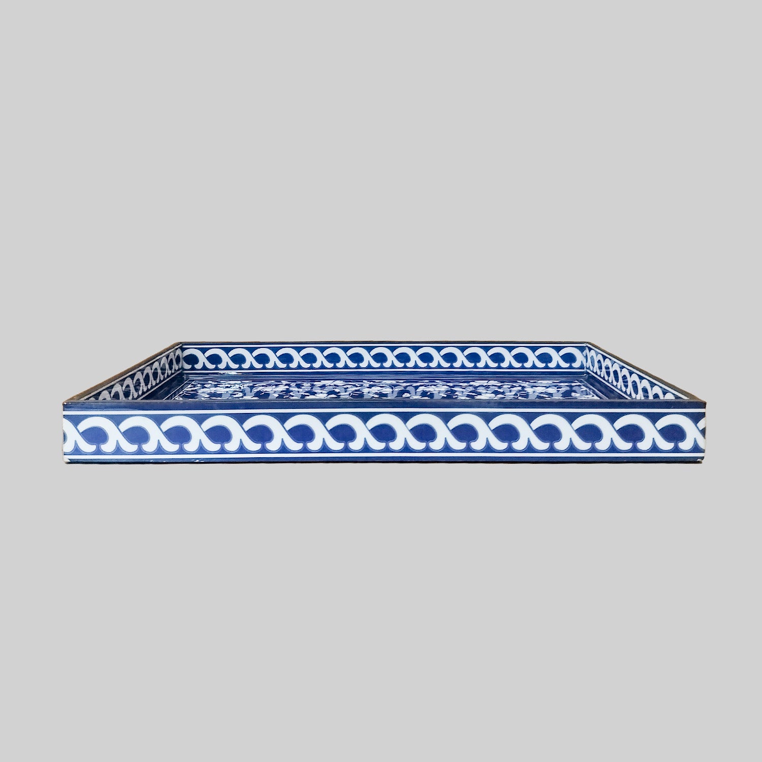 Blue Pottery Medium Tray_4 | Indian product Online Shopping Store