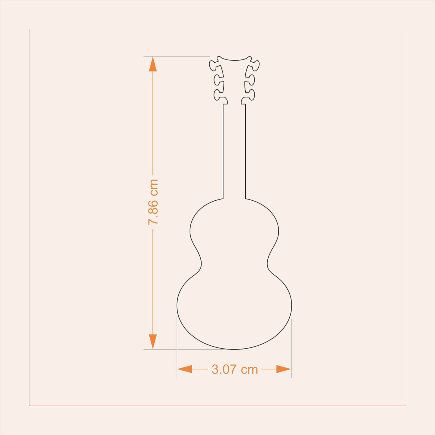 Brass Bookmark Guitar_2 | Indian product Online Shopping Store