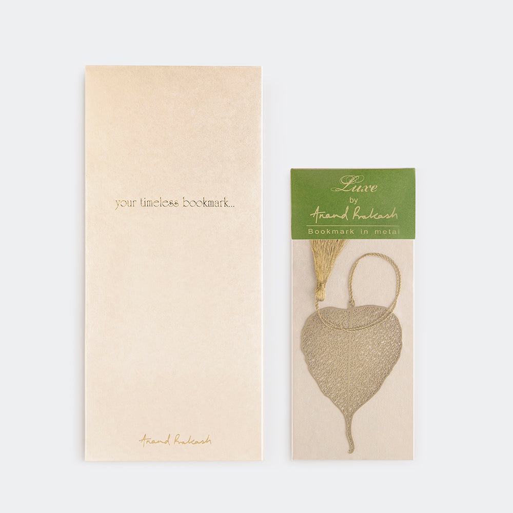 Brass Bookmark Pipal Leaf_1 | Indian product Online Shopping Store