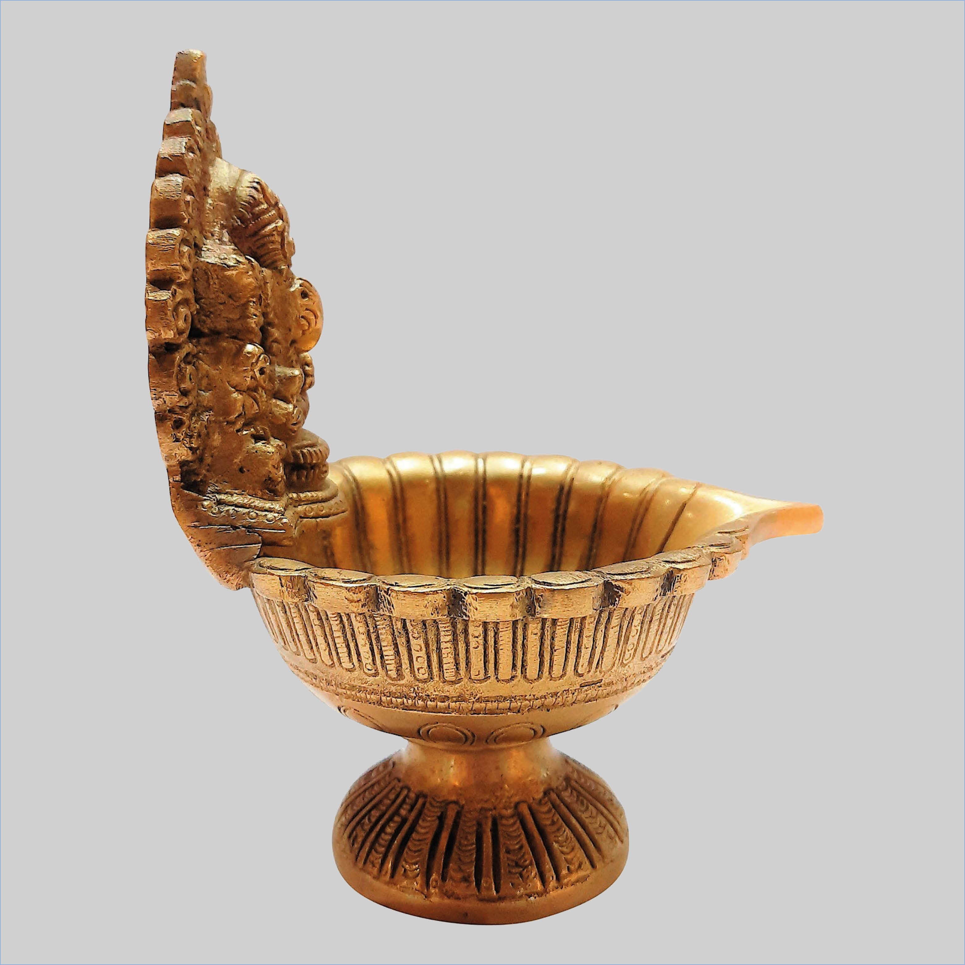 Brass Deepak Ganesha 6 in_2 | Indian product Online Shopping Store