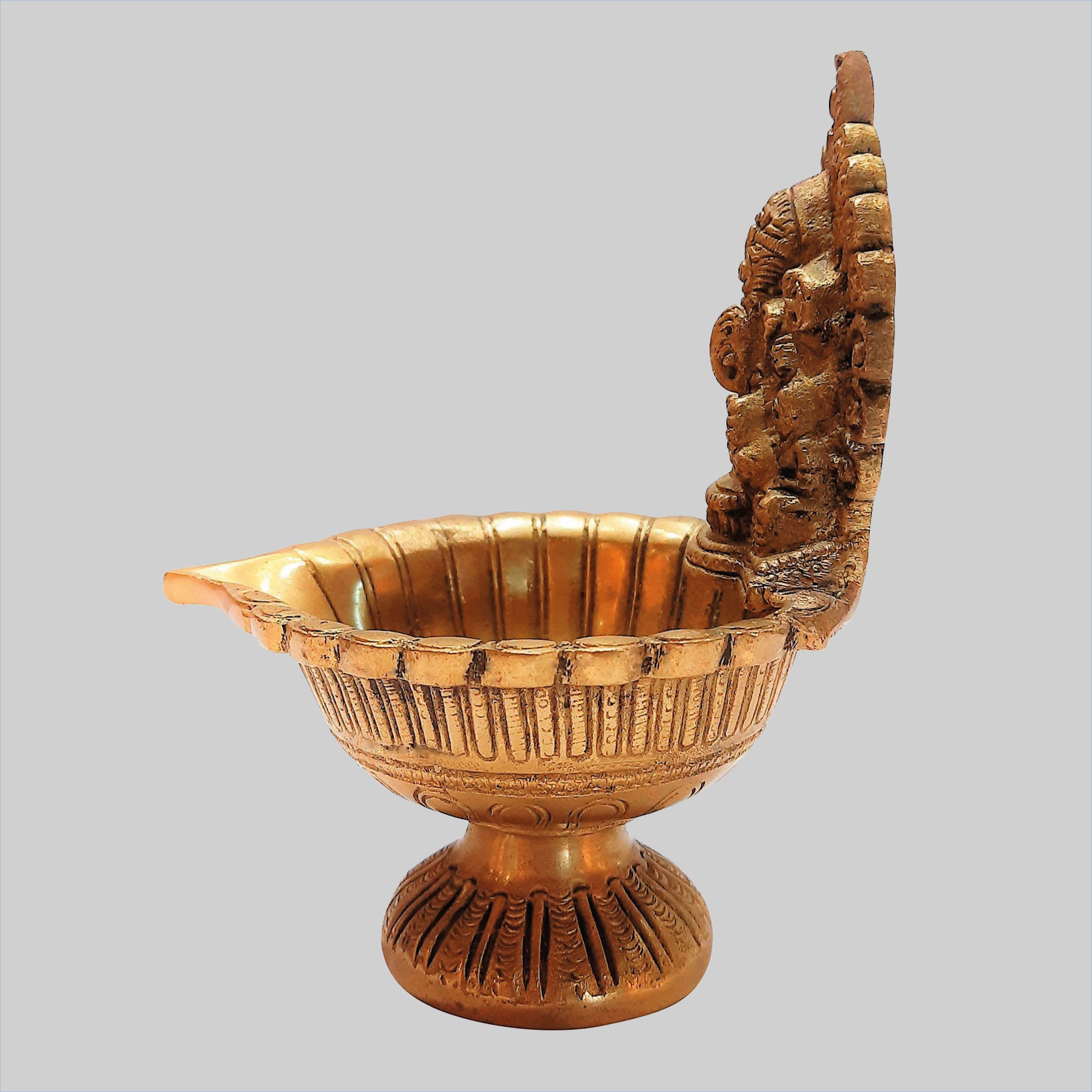Brass Deepak Ganesha 6 in_3 | Indian product Online Shopping Store