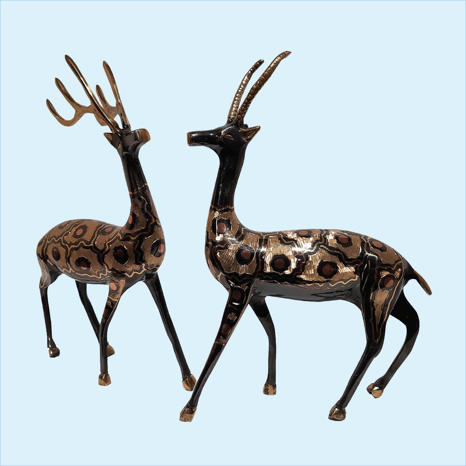 Brass Deer Set - 9 in_3 | Indian product Online Shopping Store