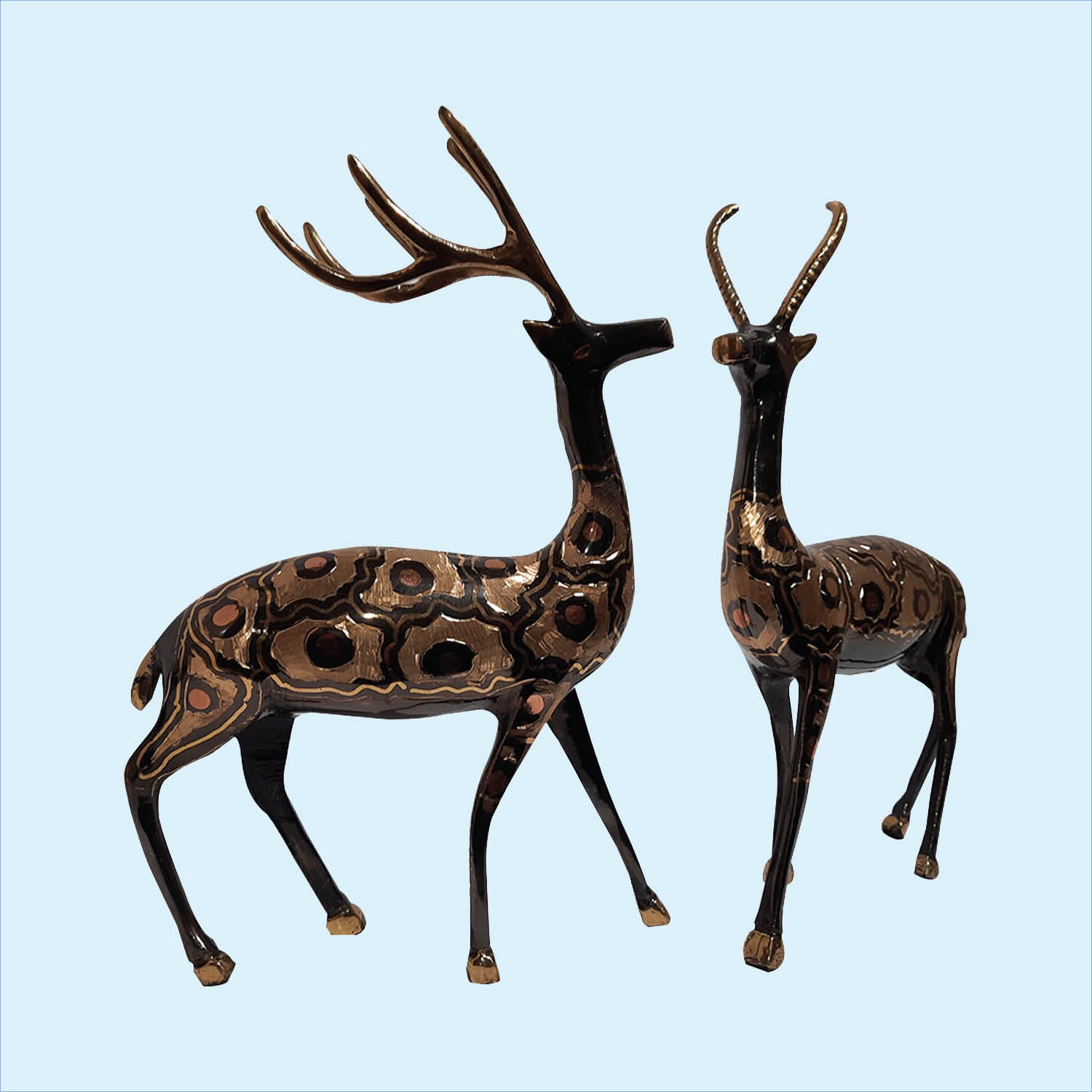 Brass Deer Set - 9 in_4 | Indian product Online Shopping Store