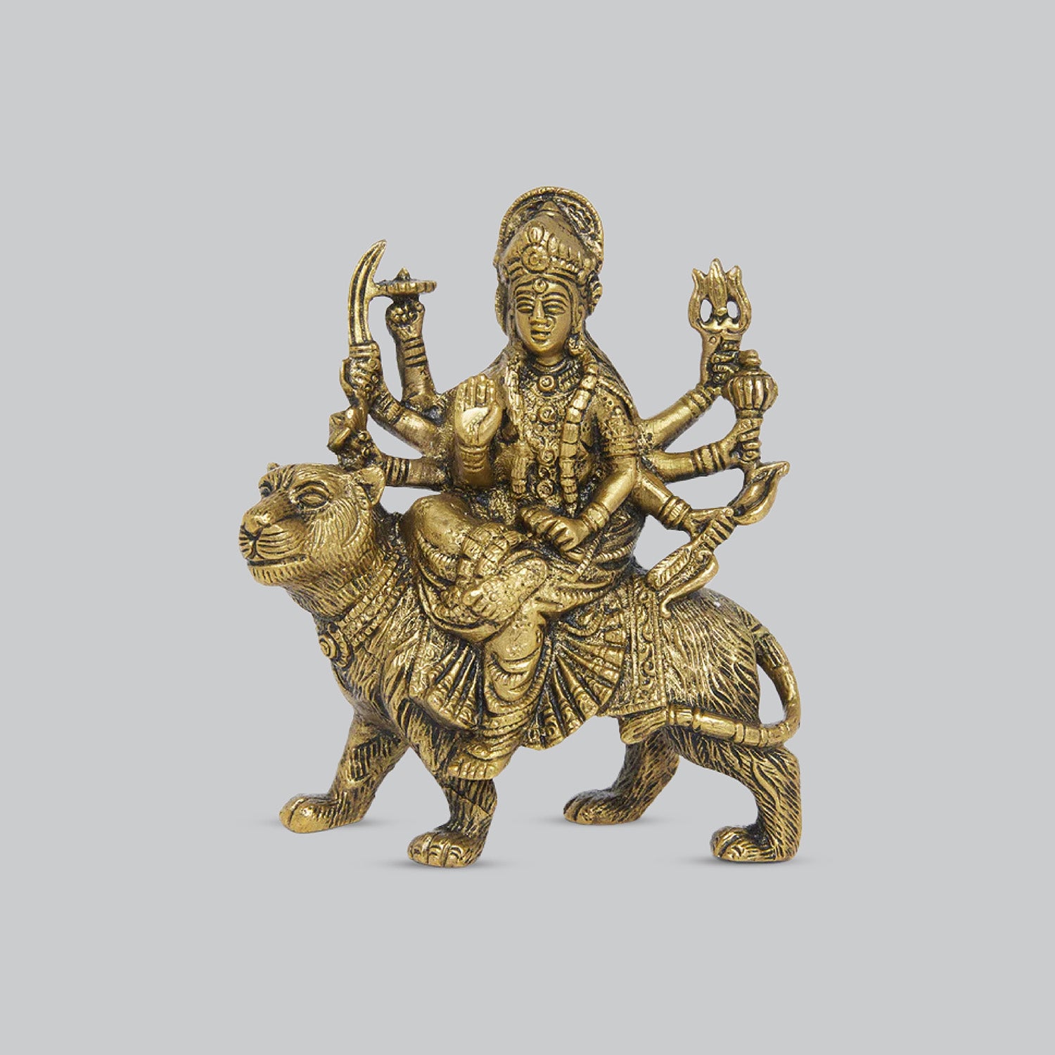 Brass Engraved Durga 5 in_1 | Indian product Online Shopping Store