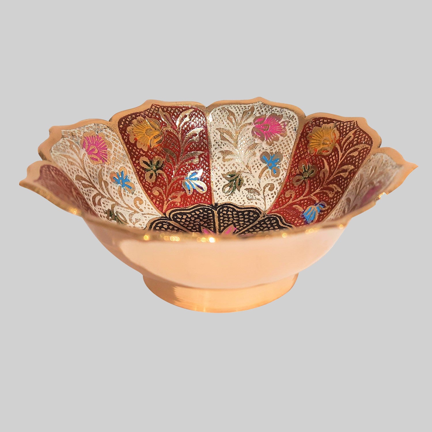 Brass Meenakari Bowl 4 in_3 | Indian product Online Shopping Store