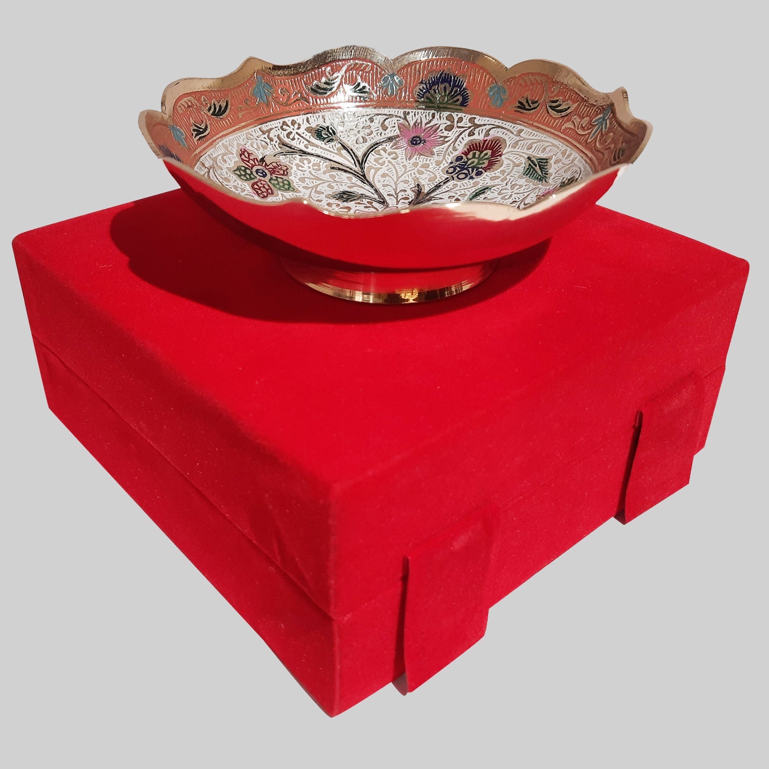Brass Meenakari Bowl 6 in_1 | Indian product Online Shopping Store