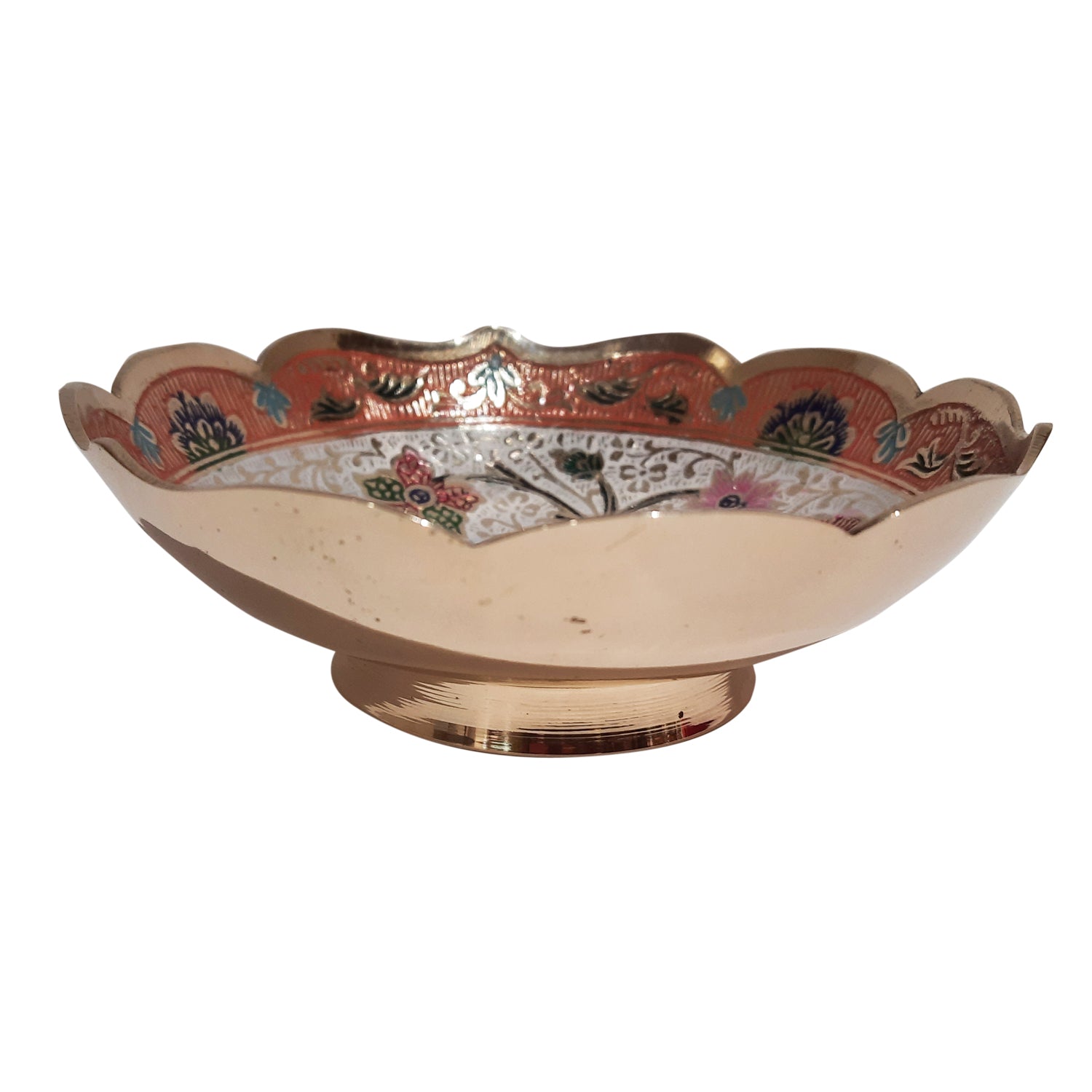 Brass Meenakari Bowl 6 in_3 | Indian product Online Shopping Store