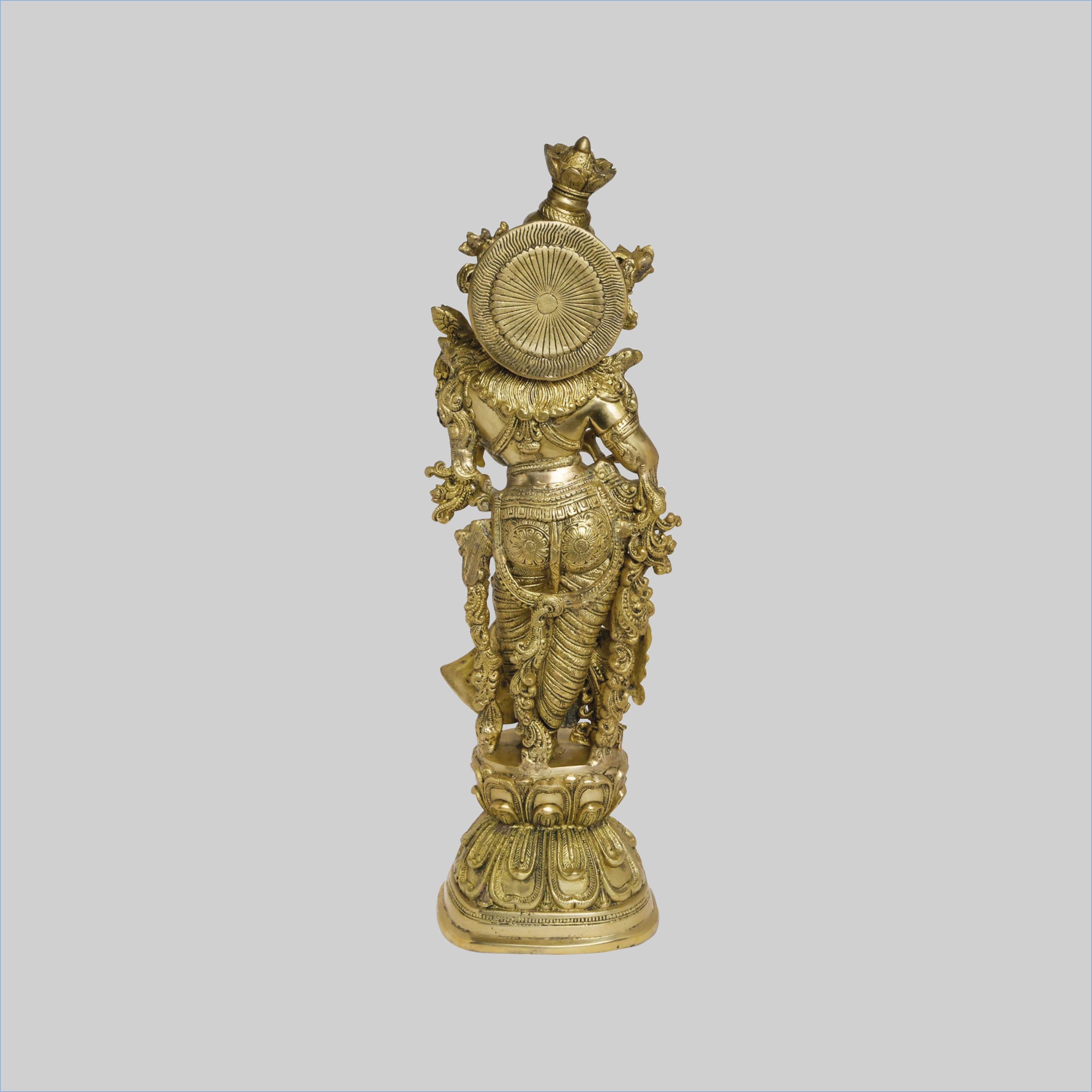 Brass Radha Standing 30 in_3 | Indian product Online Shopping Store
