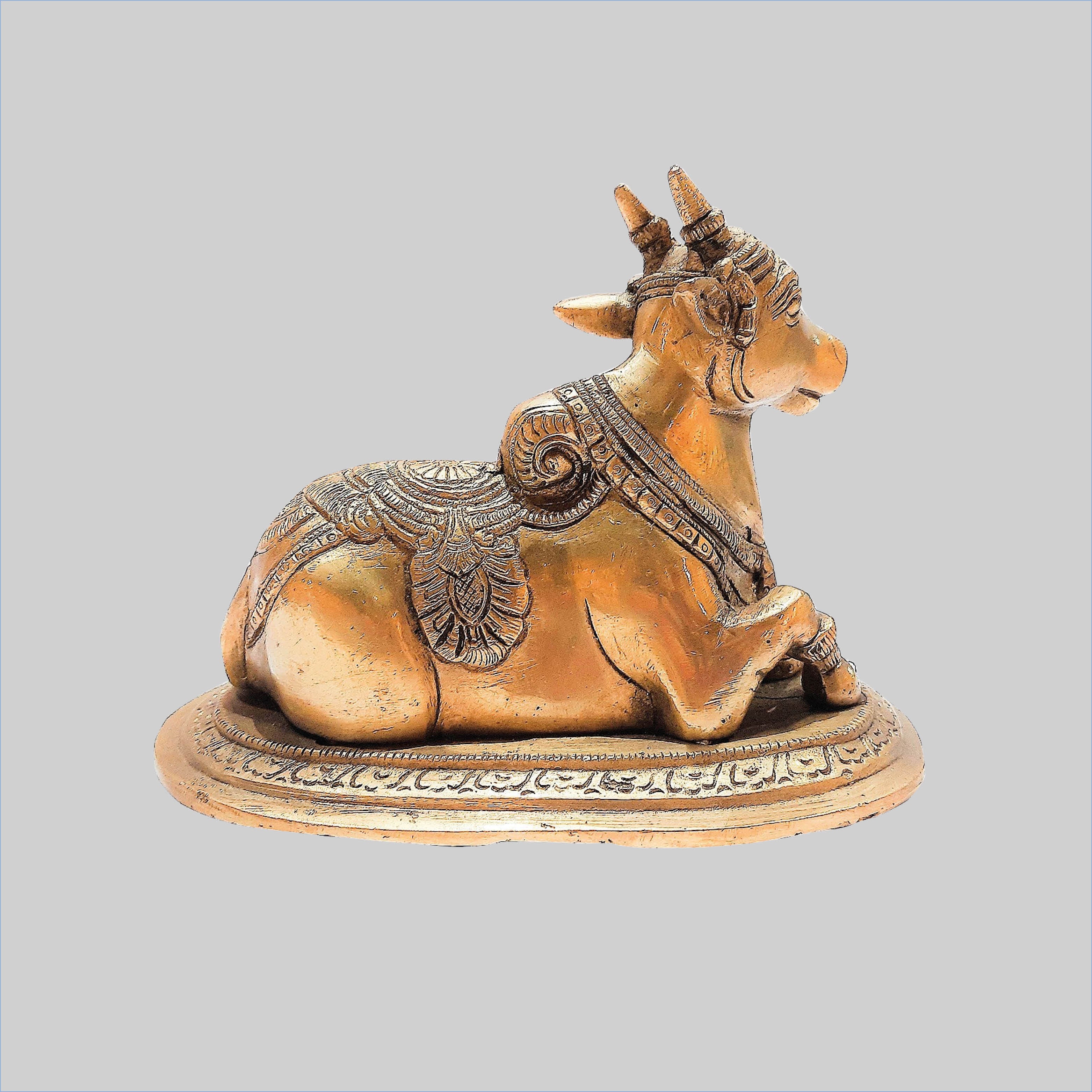 Brass Sitting Nandi_1 | Indian product Online Shopping Store