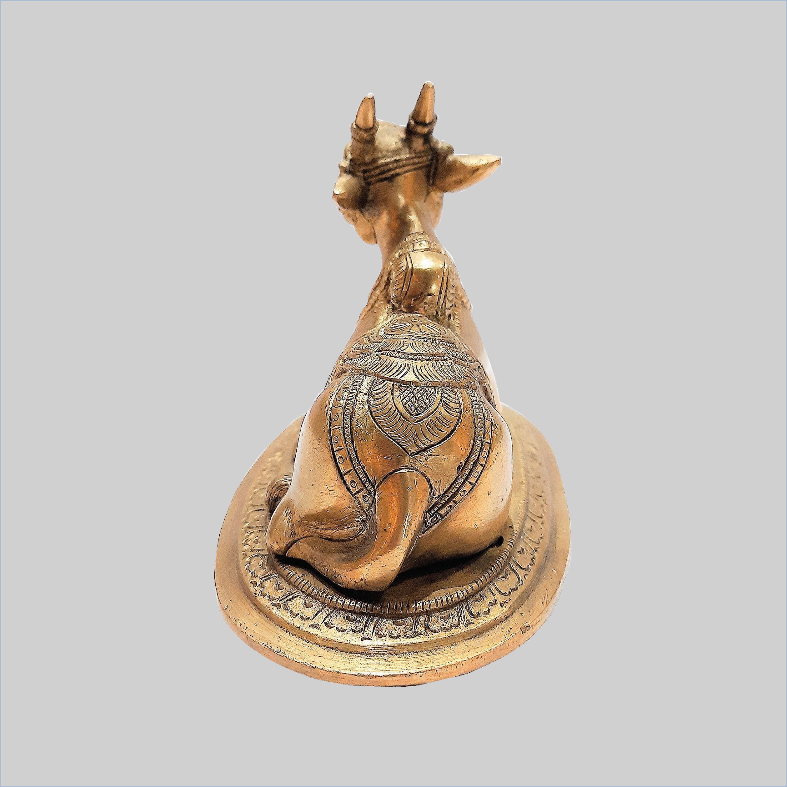 Brass Sitting Nandi_4 | Indian product Online Shopping Store