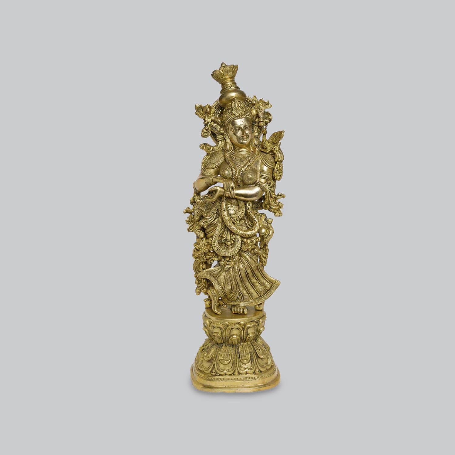 Brass Radha Standing 30 in_1 | Indian product Online Shopping Store