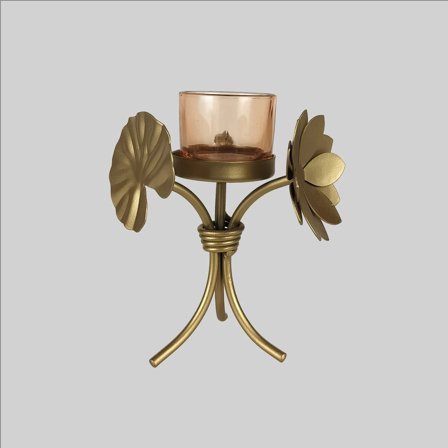 Floral Glass T-Light Holder_1 | Indian product Online Shopping Store