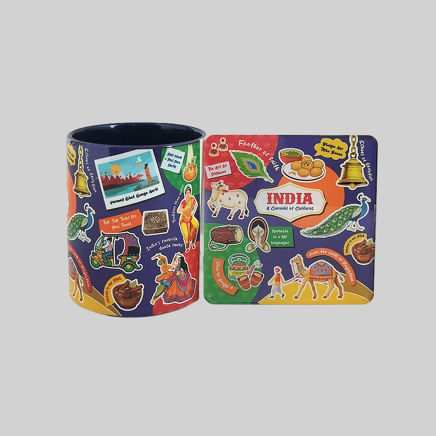 India Mug with Coaster_4 | Indian product Online Shopping Store