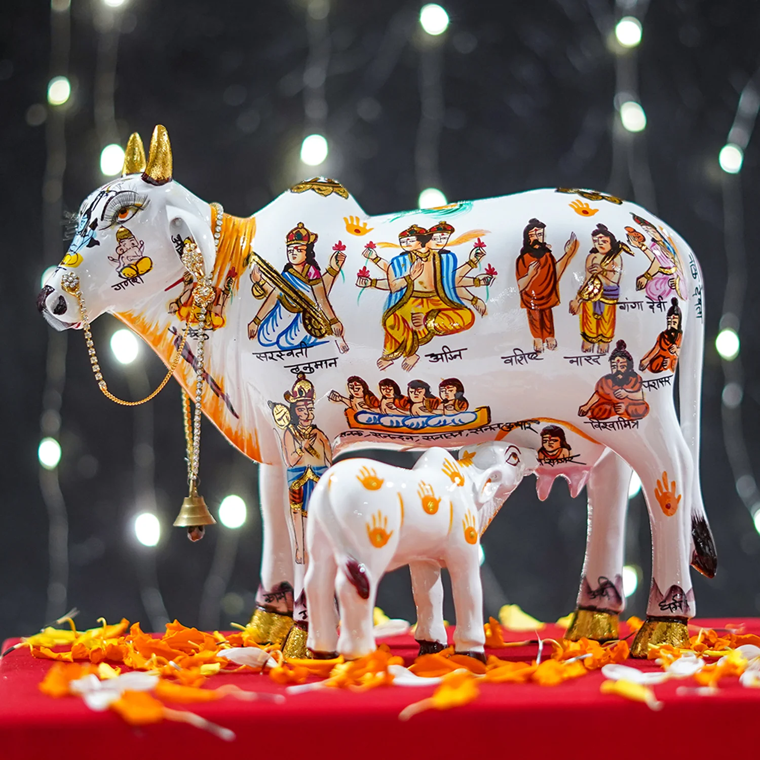Kamdhenu Cow with Baby_1 | Indian product Online Shopping Store