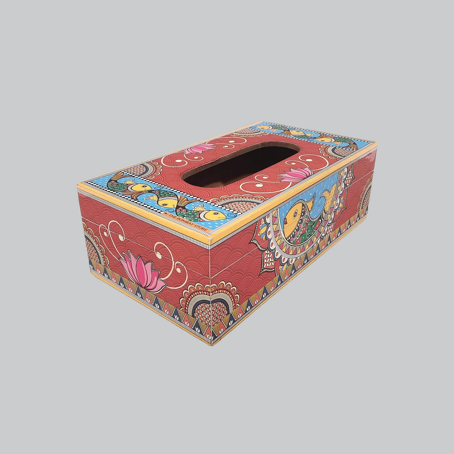 Madhubani Tissue Box Holder_2 | Indian product Online Shopping Store