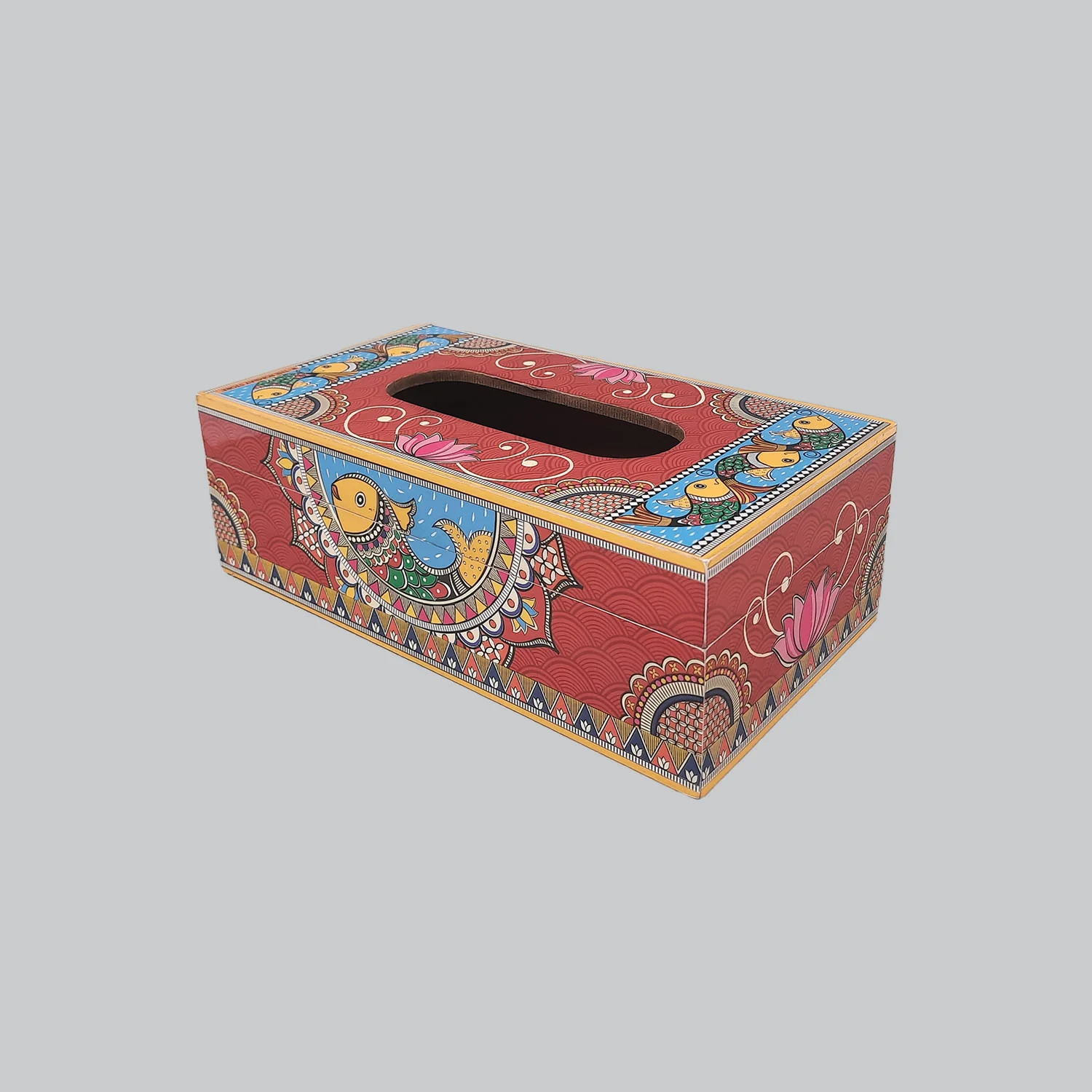 Madhubani Tissue Box Holder_3 | Indian product Online Shopping Store