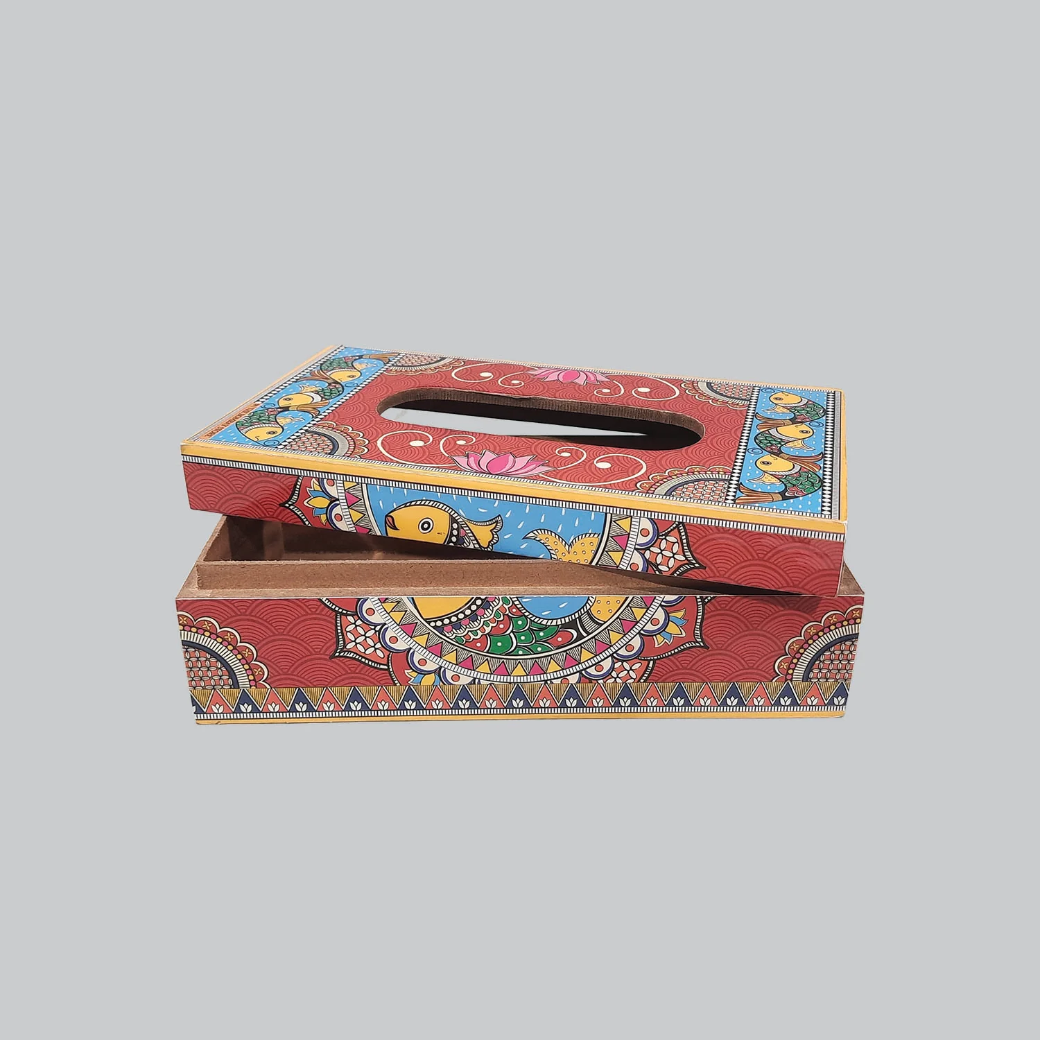 Madhubani Tissue Box Holder_5 | Indian product Online Shopping Store