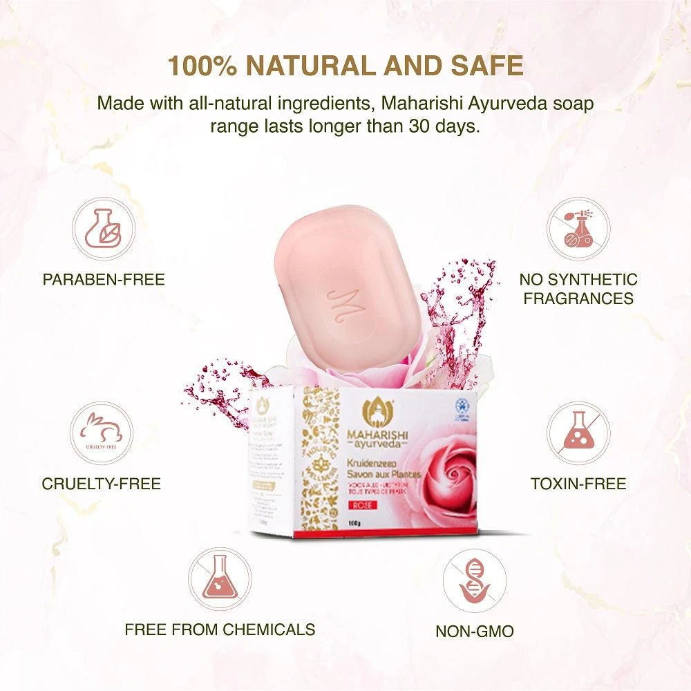 Maharishi Ayurveda Rose Soap Bar_6 | Indian product Online Shopping Store