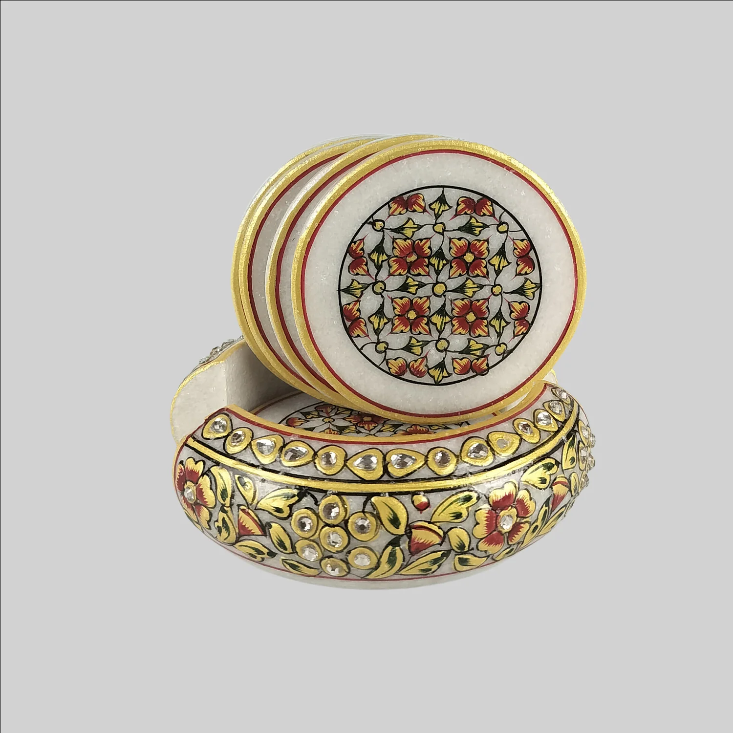 Marble Tea Coaster (S6)_4 | Indian product Online Shopping Store