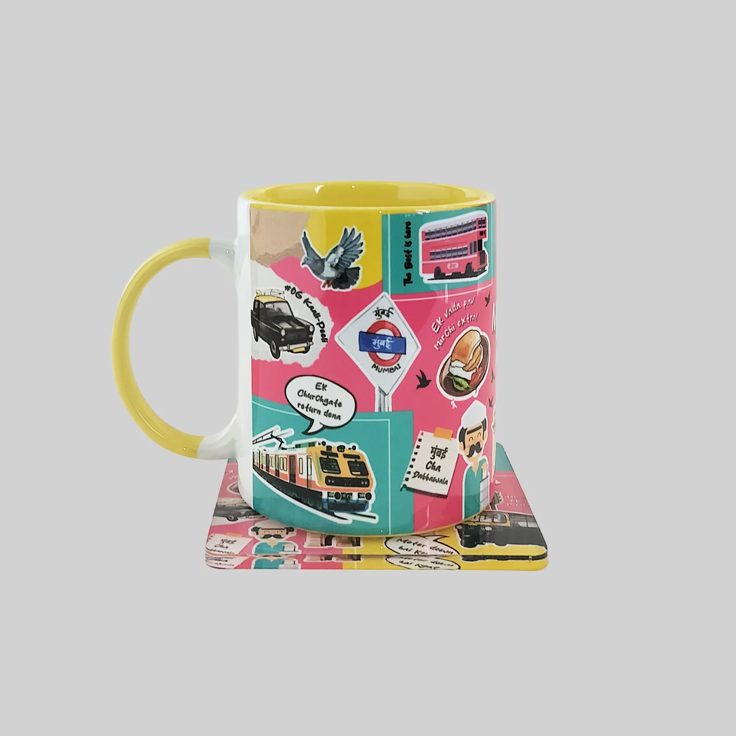 Mumbai Mug with Coaster_1 | Indian product Online Shopping Store