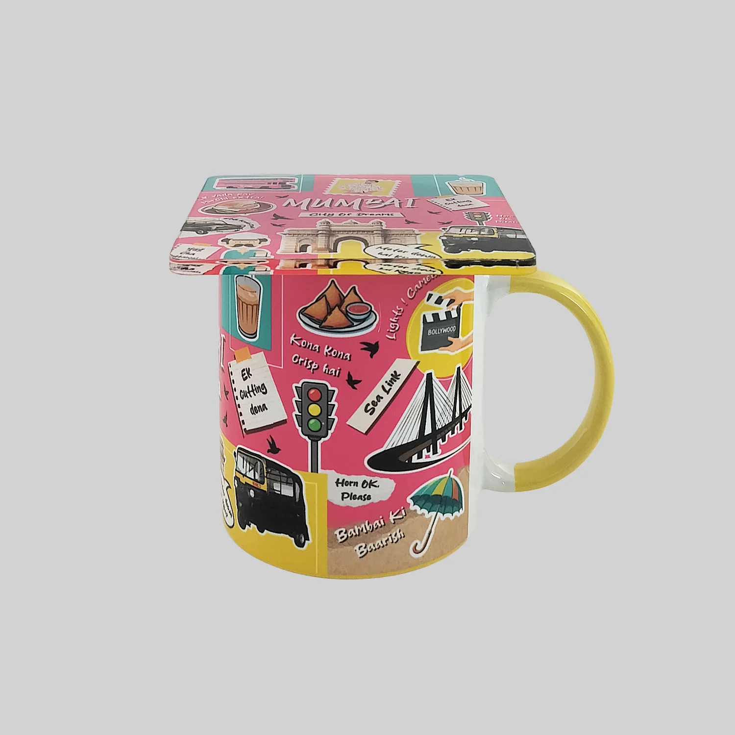 Mumbai Mug with Coaster_2 | Indian product Online Shopping Store