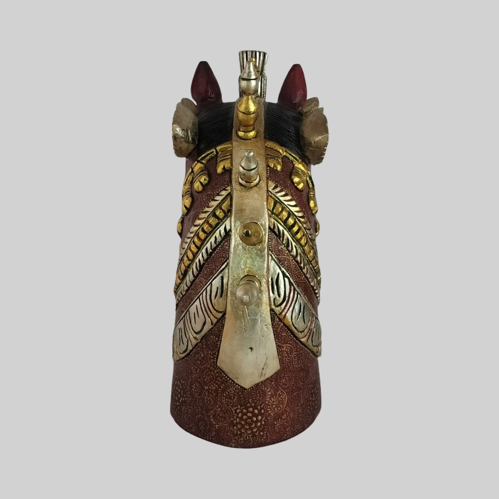 Wood Horse Bust 20 in_4 | Indian product Online Shopping Store