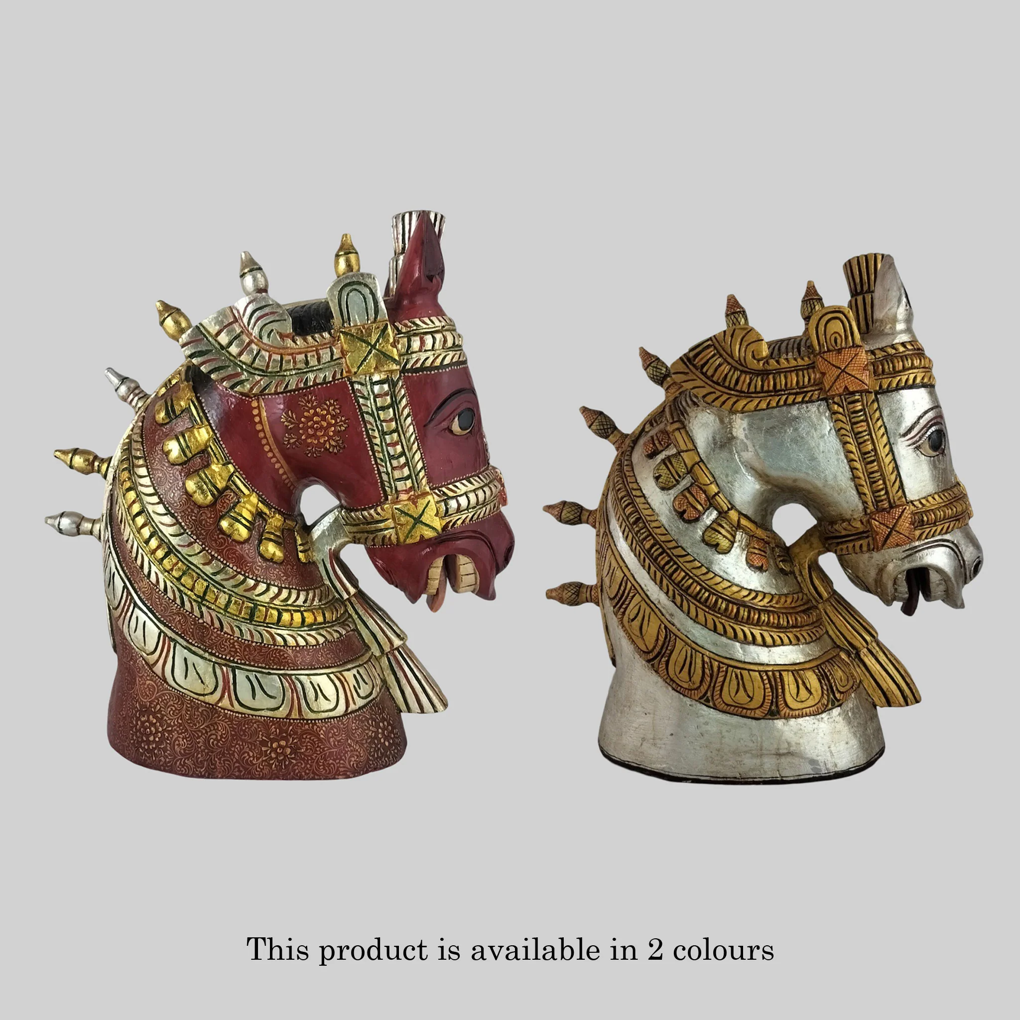 Wood Horse Bust 20 in_6 | Indian product Online Shopping Store