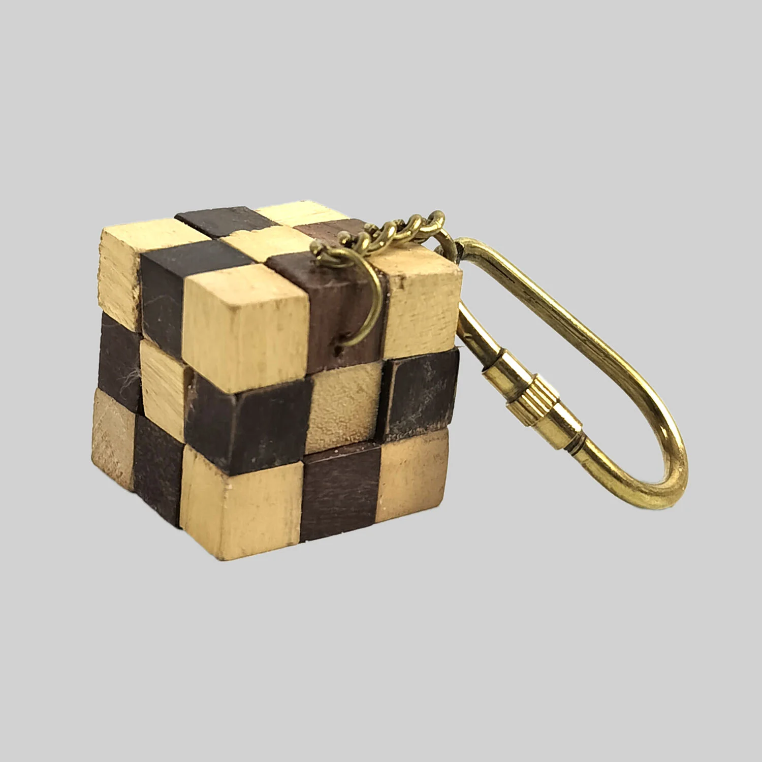 Wooden Cube Puzzle Keychain_2 | Indian product Online Shopping Store