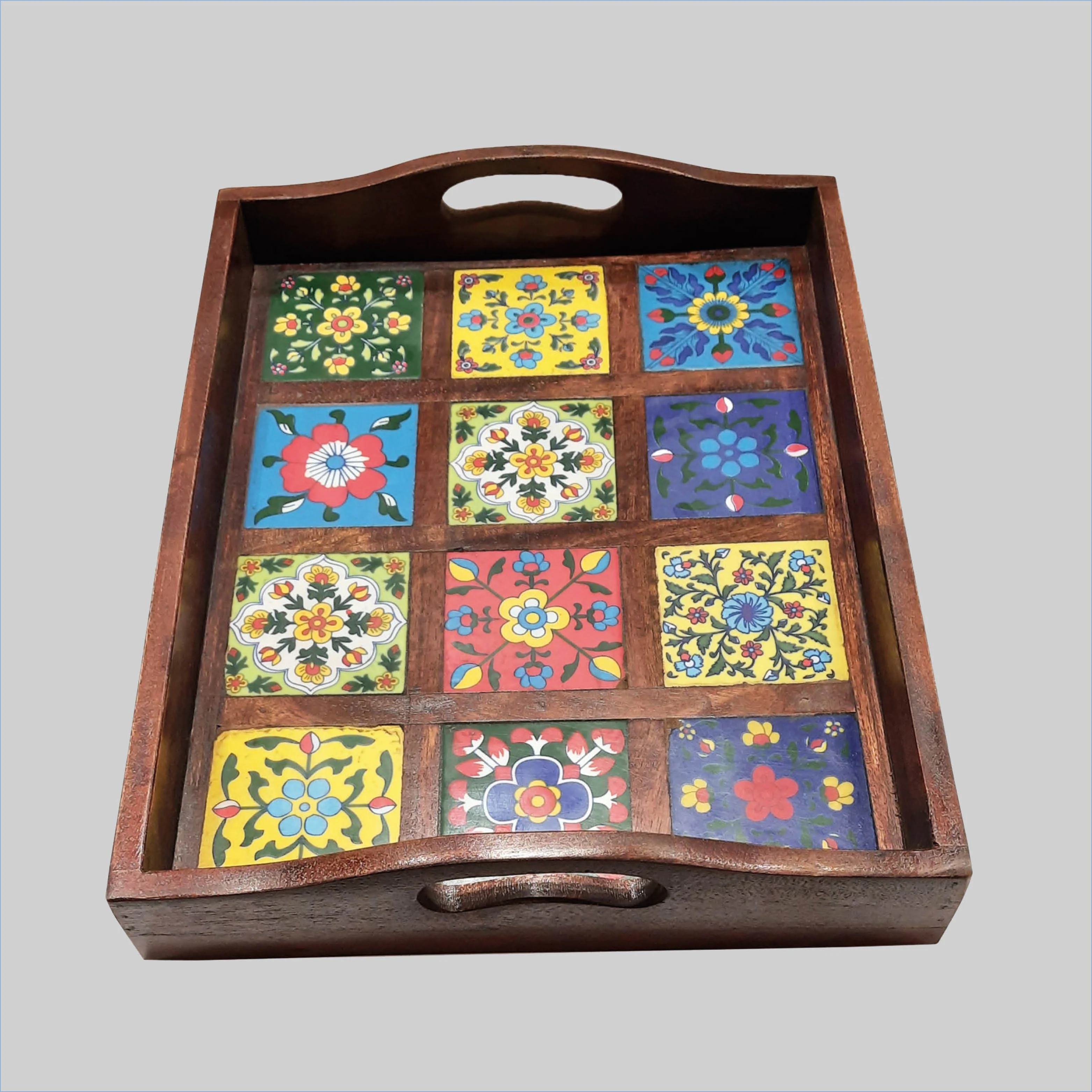 Wooden Tile Tray_1 | Indian product Online Shopping Store