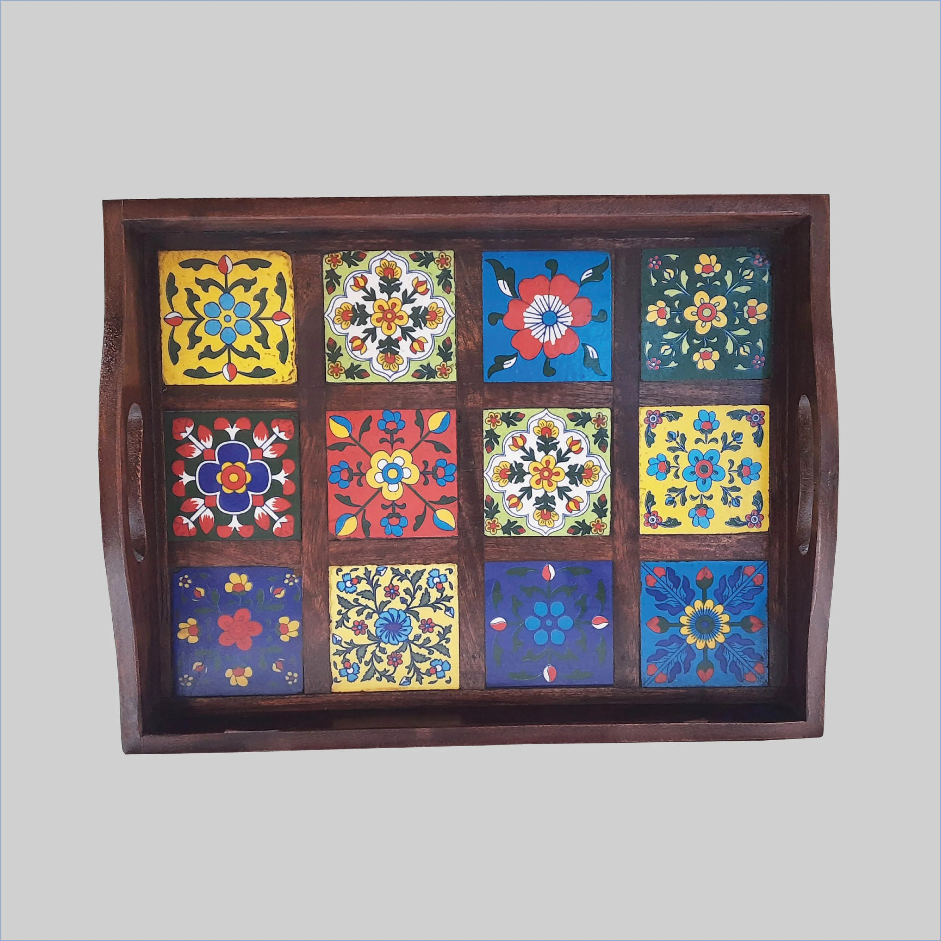 Wooden Tile Tray_3 | Indian product Online Shopping Store