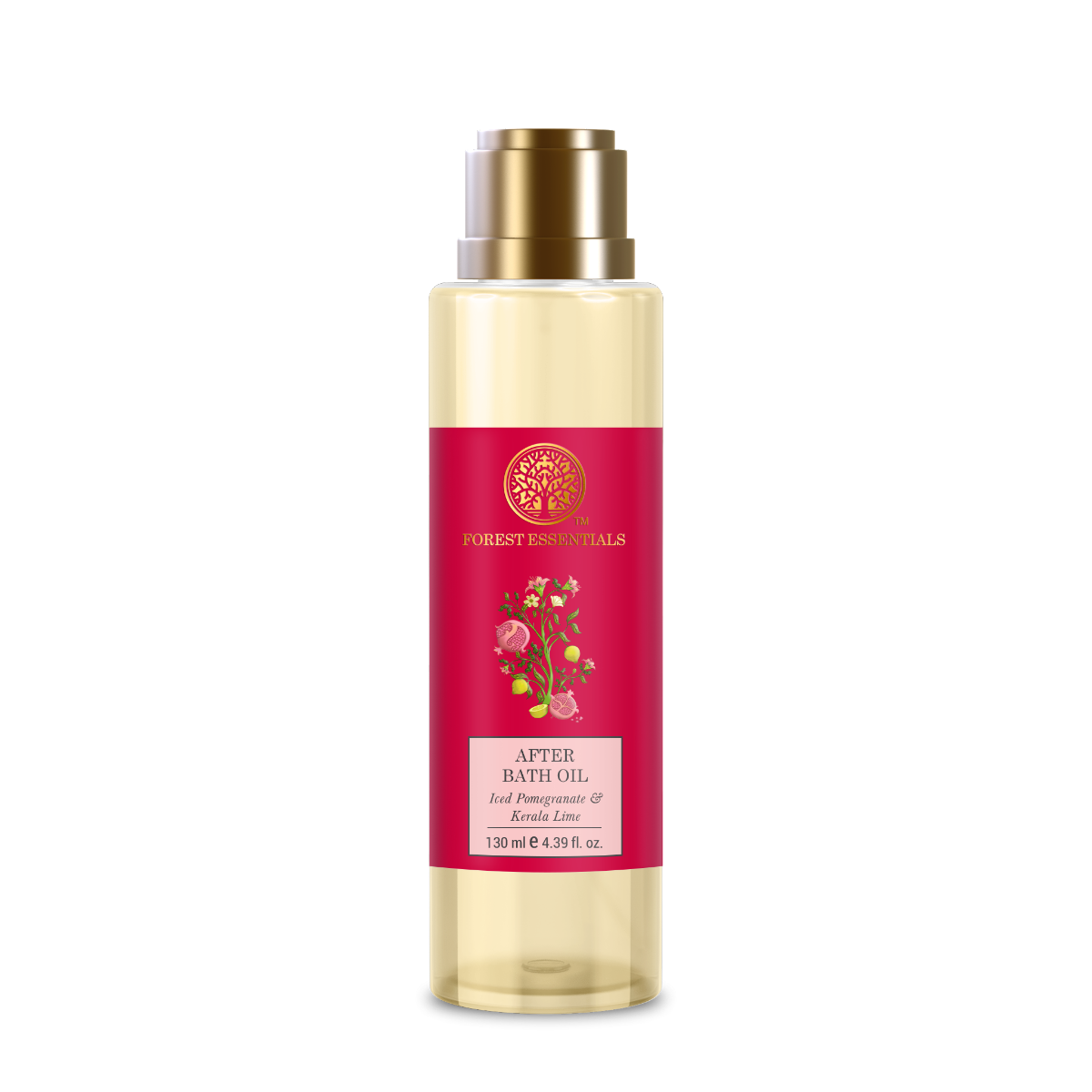 Forest Essentials After Bath Oil Iced Pomegranate & Kerala Lime | After Shower on Wet Skin | Keeps Skin Hydrated | For Lightly Scented & Soft Skin | For Daily Use | Indian product Online Shopping Store