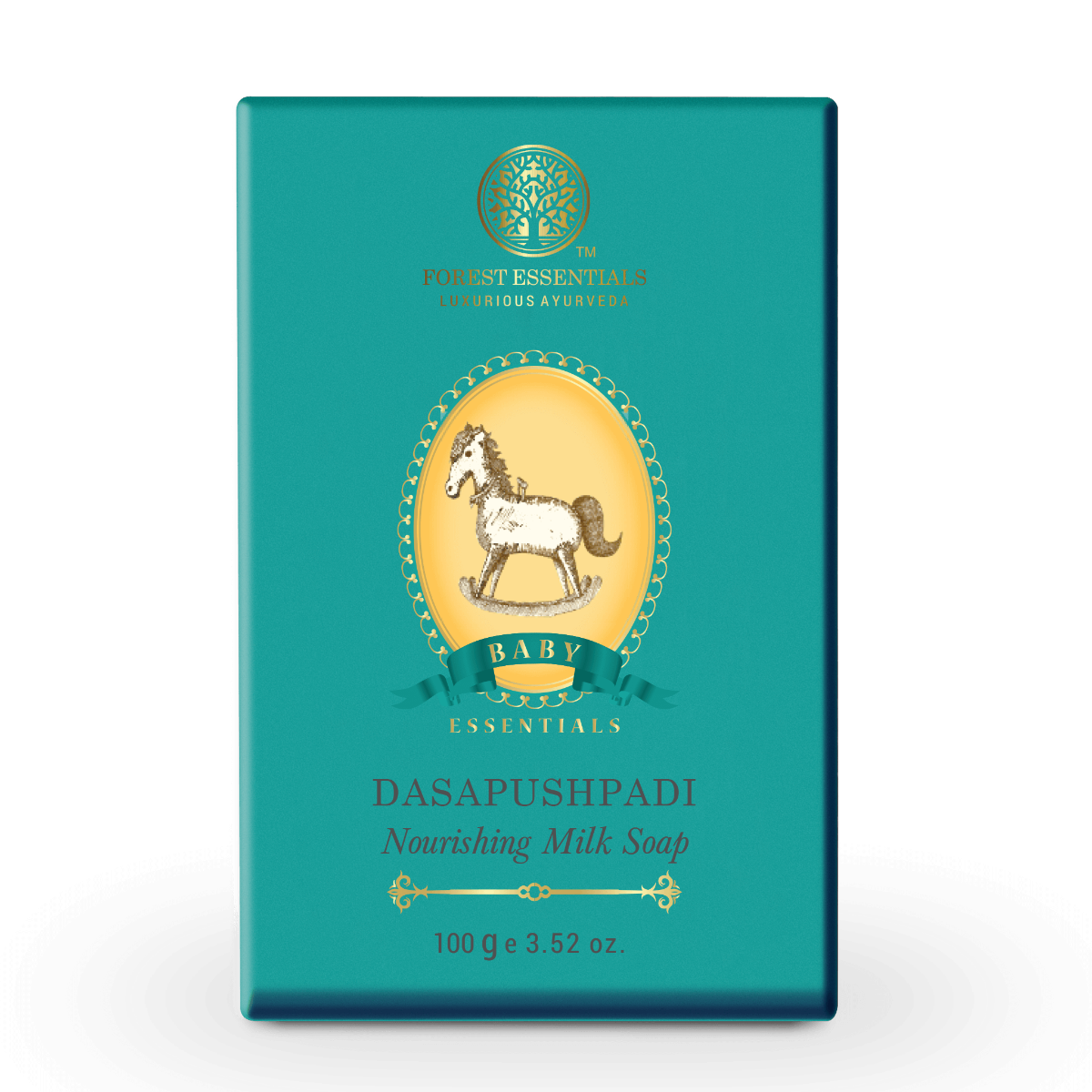 Forest Essentials Dasapushpadi Nourishing Full Cream Milk Soap | Ayurvedic Gentle Baby Soap | Moisturising & Nourishing | Sulphate & Paraben Free | Traditional Formula | Indian product Online Shopping Store