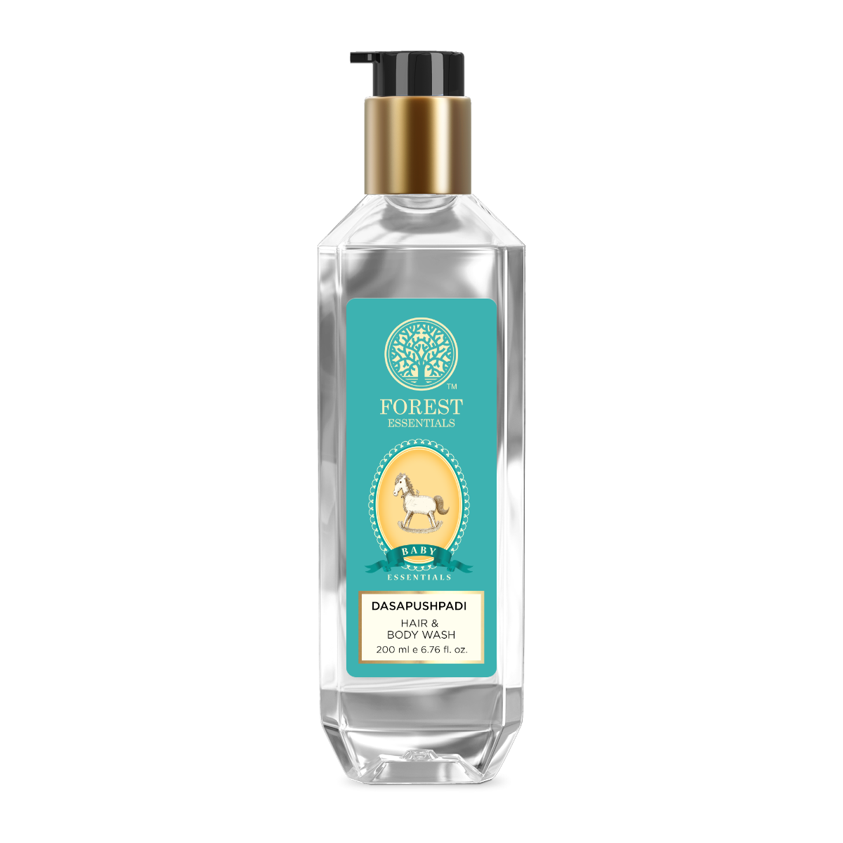 Forest Essentials Baby Hair & Body Wash with 10 herbs specially for baby care to gently cleanse & replenish delicate skin | Sulphate & Paraben Free | Indian product Online Shopping Store