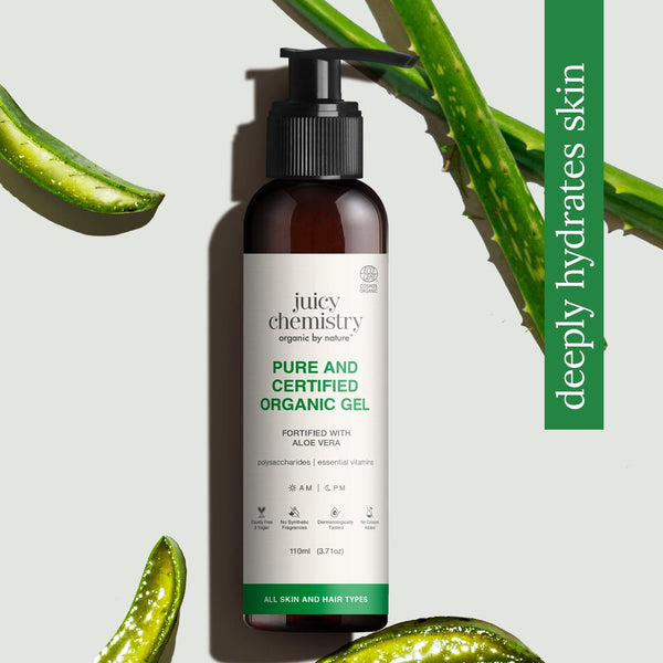 Juicy Chemistry Pure and Certified Organic Gel Fortified with Aloe Vera | Indian product Online Shopping Store