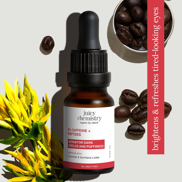 Juicy Chemistry 3% Caffeine + Peptides Eye Serum | Indian product Online Shopping Store