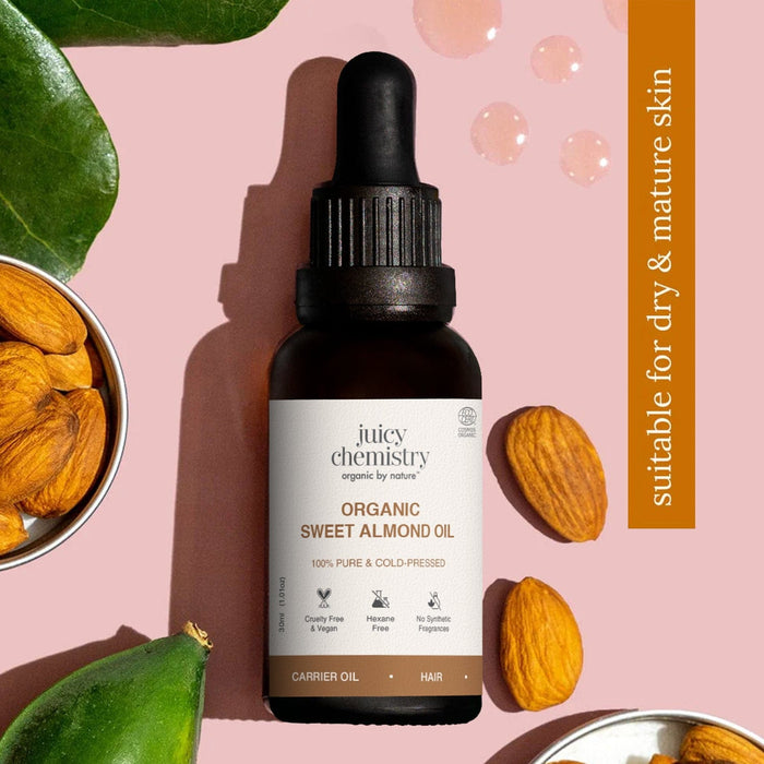 Juicy Chemistry Organic Sweet Almond Oil | Indian product Online Shopping Store