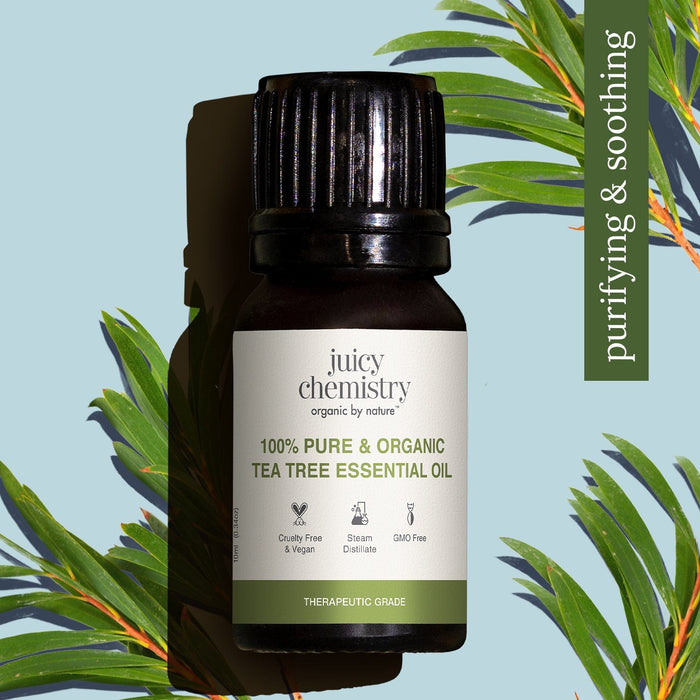 Juicy Chemistry 100% Pure & Organic Tea Tree Essential Oil | Indian product Online Shopping Store