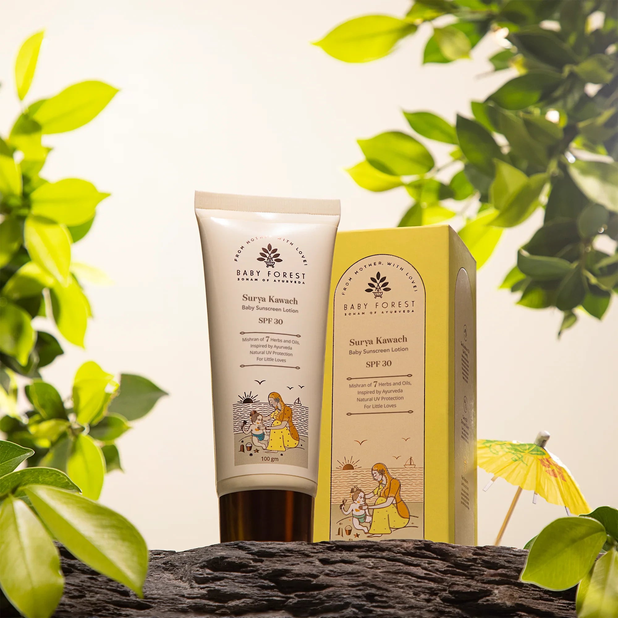 Baby Forest Surya Kawach SPF30 Baby Sunscreen Lotion | Indian product Online Shopping Store