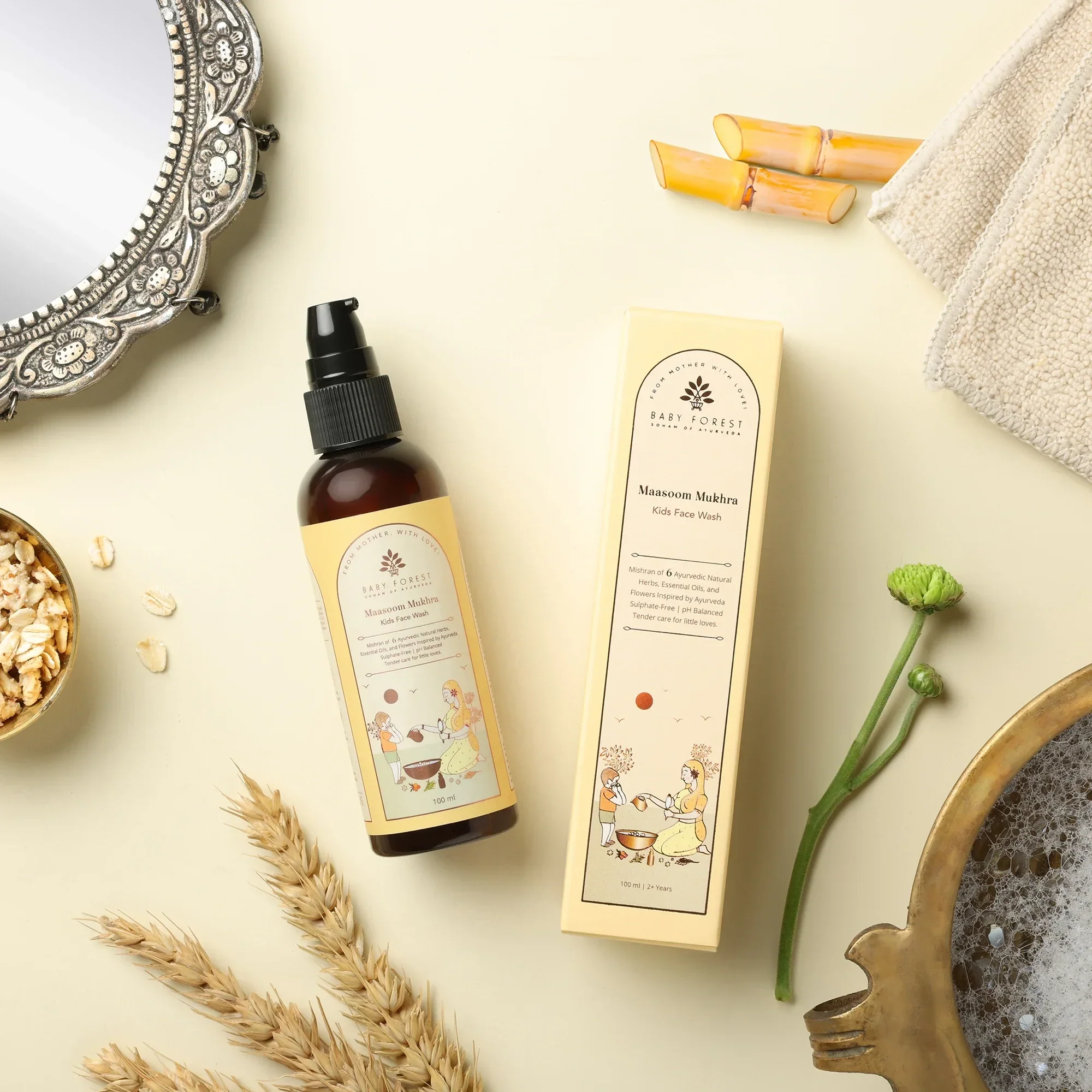 Baby Forest Maasoom Mukhra Ayurvedic Kids Face Wash | Indian product Online Shopping Store