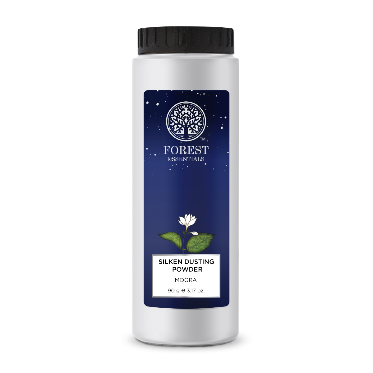 Forest Essentials Silken Dusting Powder Mogra | Natural Body Powder with Mogra | Corn Starch with Cocoa Butter | Leaves Skin Fresh, Soft & Fragrant | Indian product Online Shopping Store