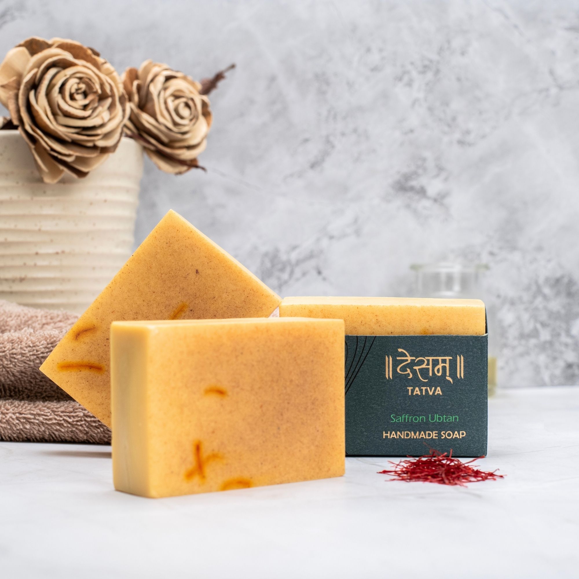 Desam Organics Saffron Ubtan Ayurvedic Skincare Soap  | Indian product Online Shopping Store