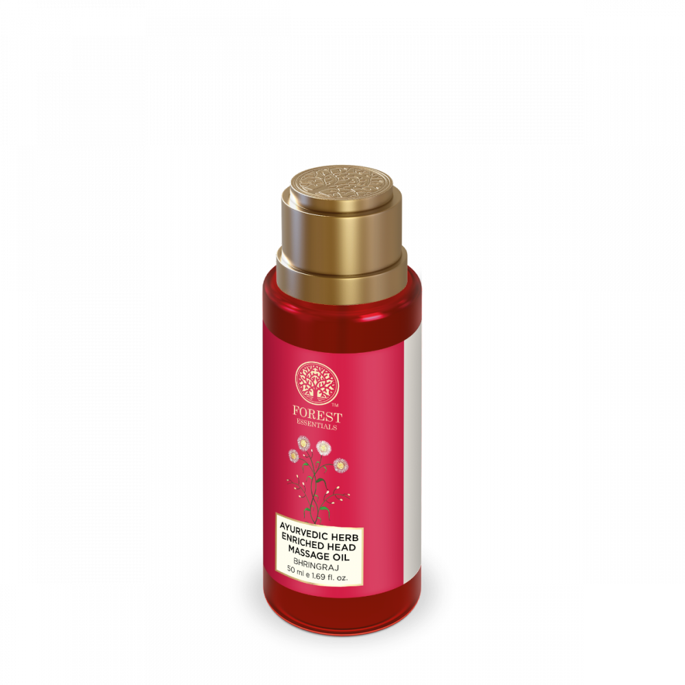 Forest Essentials Head Massage Oil Bhringraj | Ayurvedic Hair Oil for Hair Growth | Strengthens hair & addresses Dandruff | Indian product Online Shopping Store
