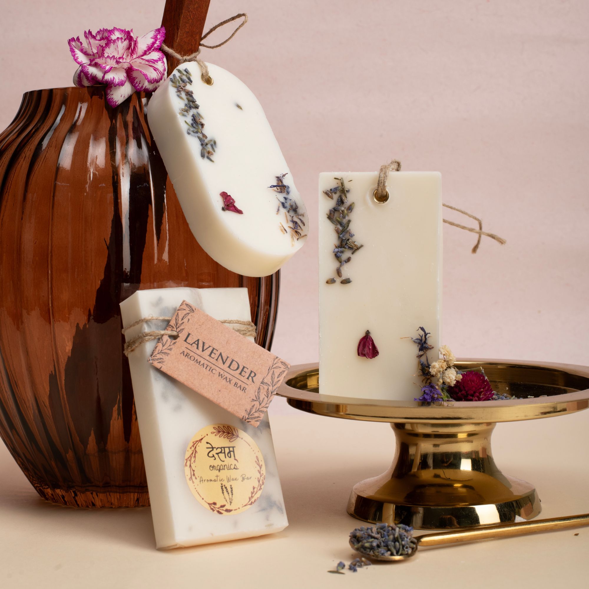 Desam Organics Lavender Aroma Wax Bars (Wardrobe & Drawer Freshener) | Indian product Online Shopping Store