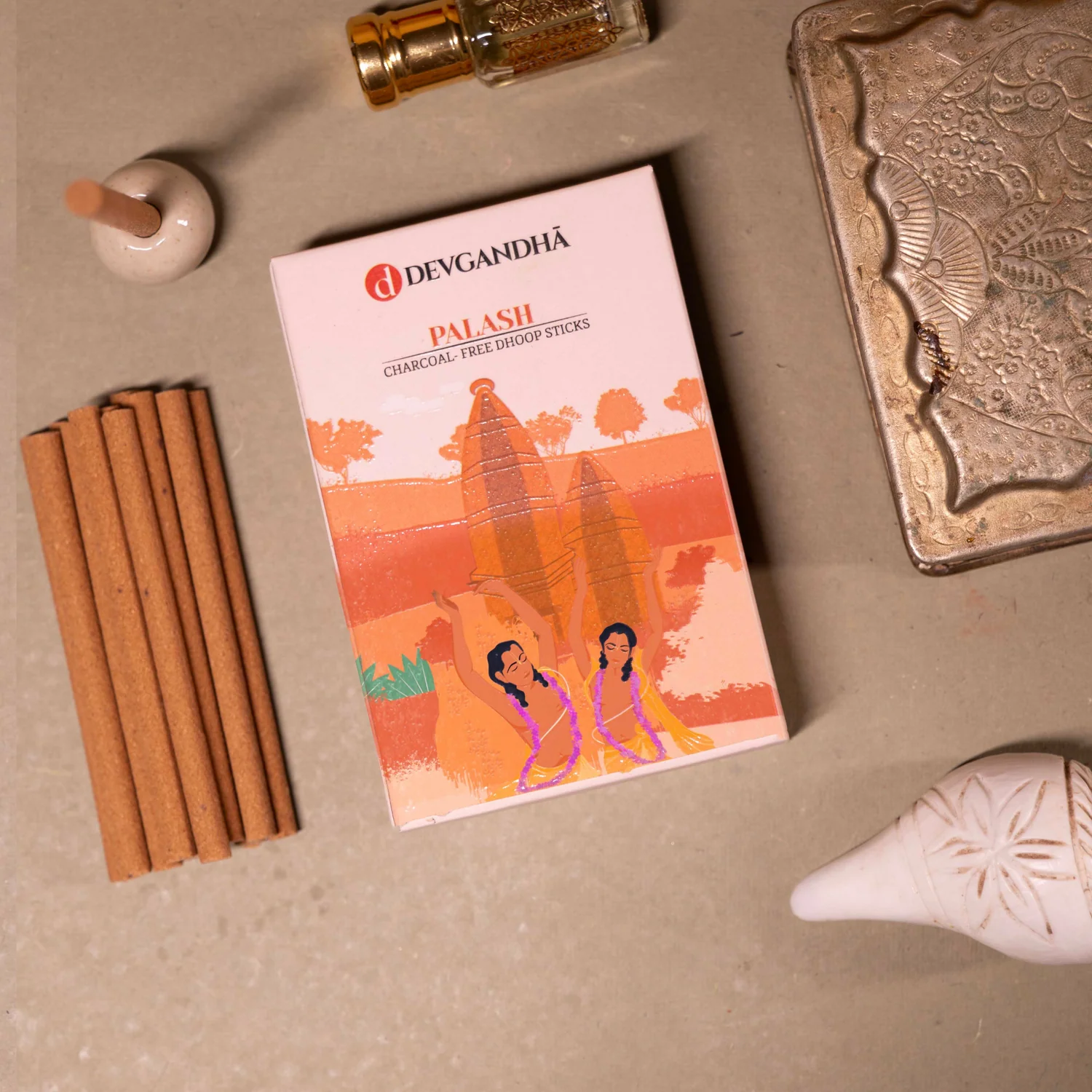 Devgandha Palash Bamboo-less Incense Sticks | (Approx. 40 Sticks) | Indian product Online Shopping Store