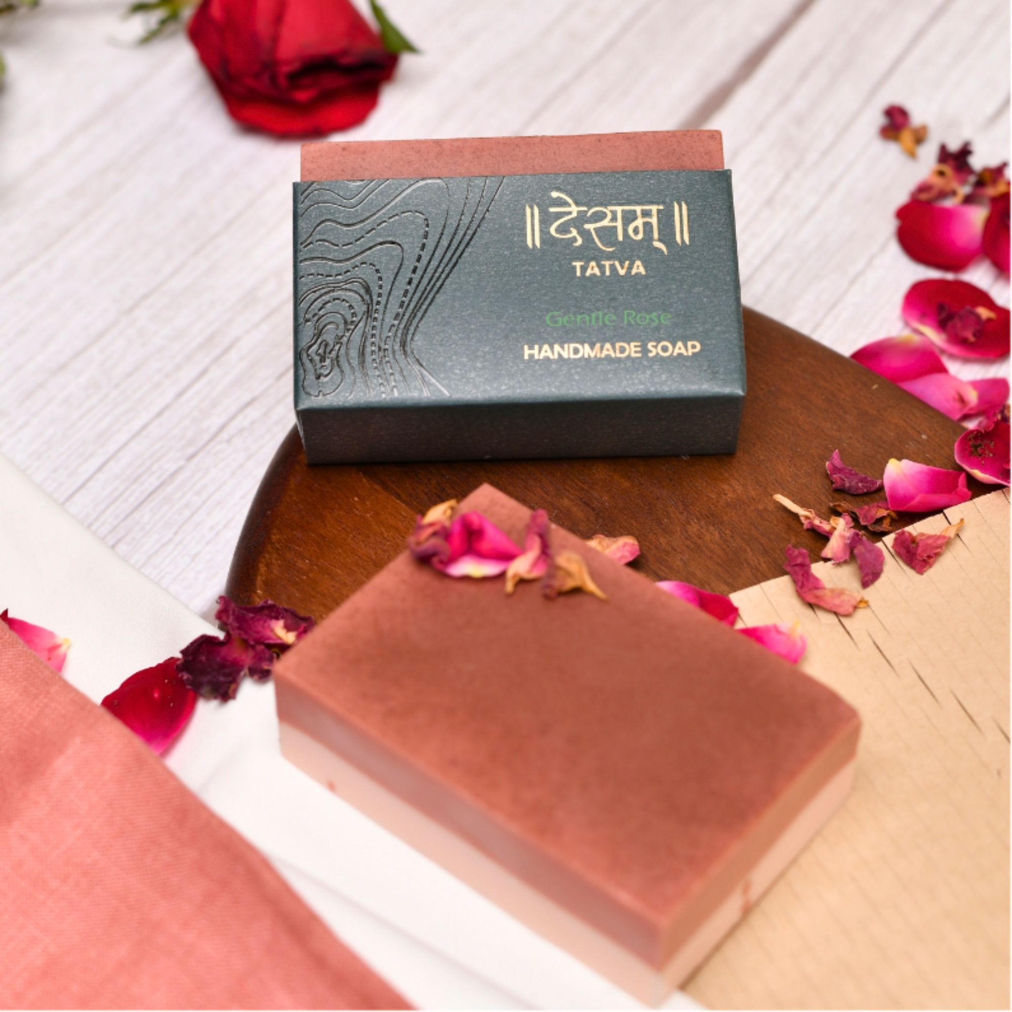 Desam Organics Gentle Rose Triple Butter Natural Handmade Soap | Indian product Online Shopping Store