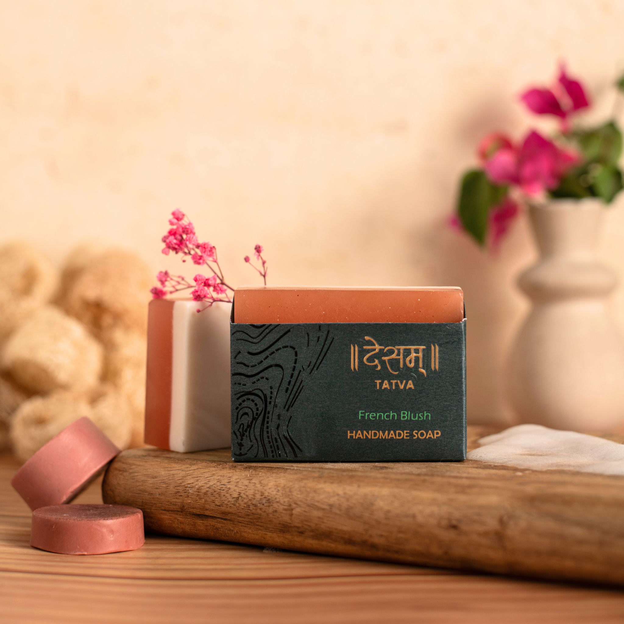 Desam Organics French Blush Natural Handmade Soap | Indian product Online Shopping Store